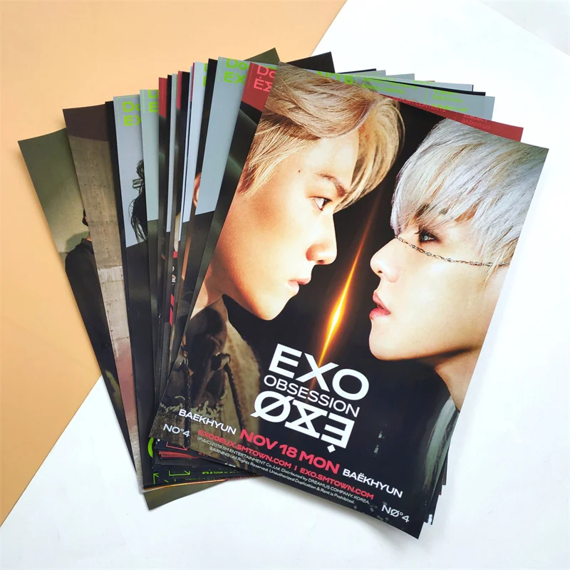1 шт./компл. EXO обычный 6-й альбом одержимость за те же фото постер наклейка s фанаты