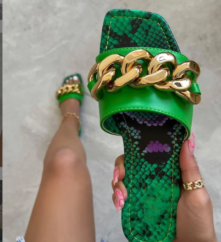 Womens Summer Sandals Slippers Metal Decorative Square Head Flat Heel Outdoor Beach Comfortable Leopard Slides Female Plus Size
Womens Summer Sandals Slippers Metal Decorative Square Head Flat Heel Outdoor Beach Comfortable Leopard Slides Female Plus Size