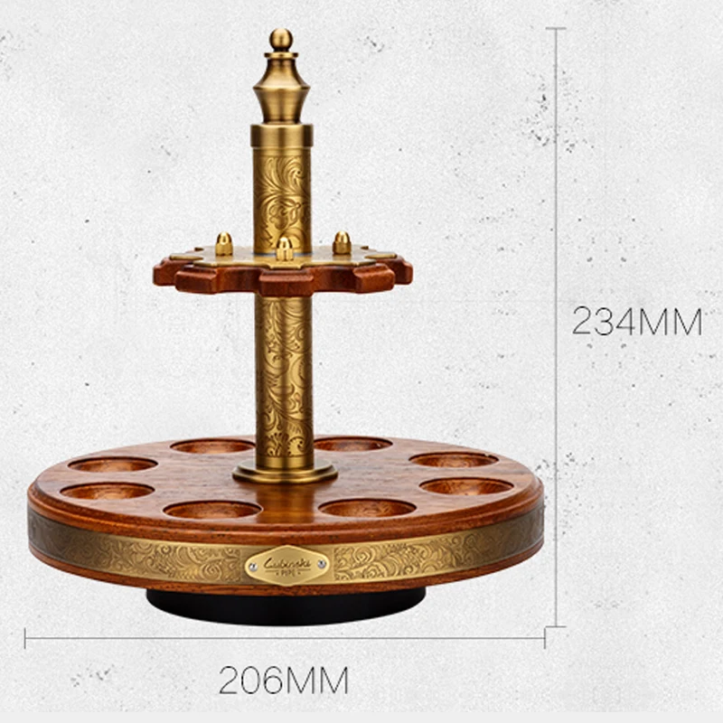 LUBINSKI High-end Pure Copper And Cedar Wood Pipe Rack Tobacco Cigar Cigarette Pipe Smoking Tool Business Office Home Pipe Seat
LUBINSKI High-end Pure Copper And Cedar Wood Pipe Rack Tobacco Cigar Cigarette Pipe Smoking Tool Business Office Home Pipe Seat