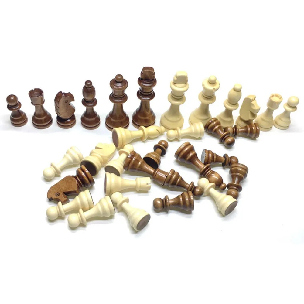 32pcs Wooden Carved Chess Pieces Hand Crafted Set 65mm King Size Toys Children Birthdays Christmas Gift Chess Games Accessories
32pcs Wooden Carved Chess Pieces Hand Crafted Set 65mm King Size Toys Children Birthdays Christmas Gift Chess Games Accessories
