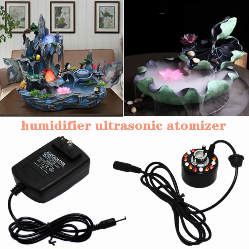 2 Pc/set Ornaments Crafts Ultrasonic High Quality Humidifier Atomizer US Adapter Home decoration accessory
2 Pc/set Ornaments Crafts Ultrasonic High Quality Humidifier Atomizer US Adapter Home decoration accessory