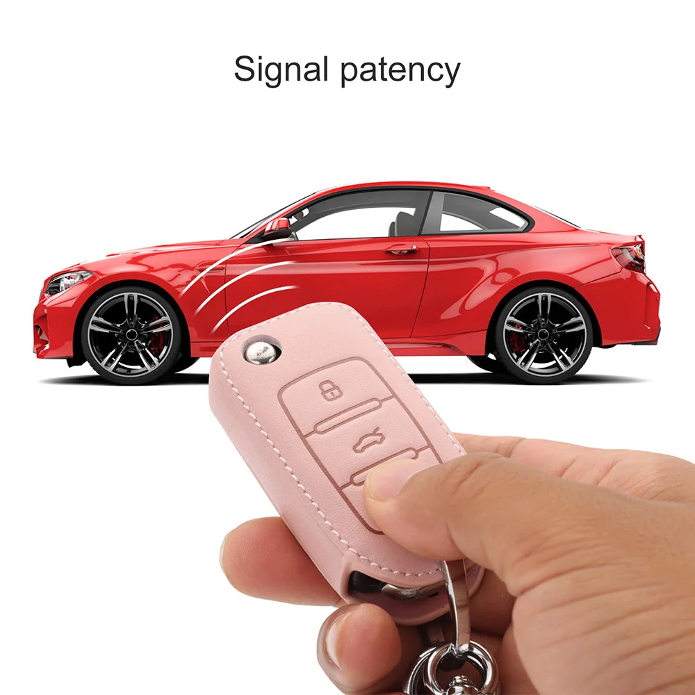 Pink Cowhide Car Key Case Cover Full Coverages Volkswagen VW Jetta Golf 7 MK7 Seat Ibiza Leon FR2 Altea Aztec Passat Tiguan
Pink Cowhide Car Key Case Cover Full Coverages Volkswagen VW Jetta Golf 7 MK7 Seat Ibiza Leon FR2 Altea Aztec Passat Tiguan