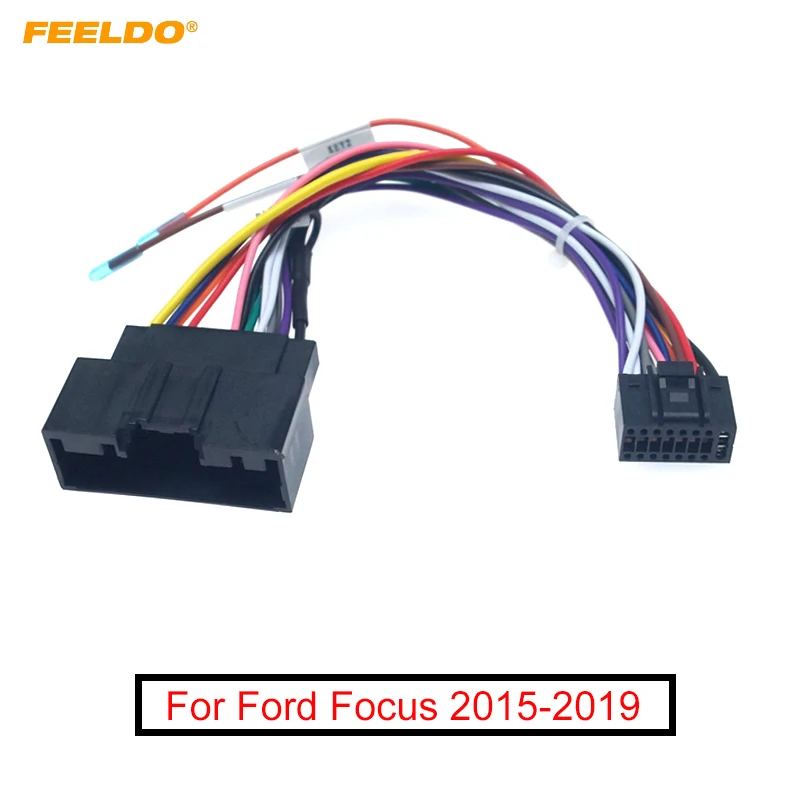 FEELDO 5 шт. автомобильный аудио 16Pin адаптер жгут проводов Калибр для Ford Escort 2015 +