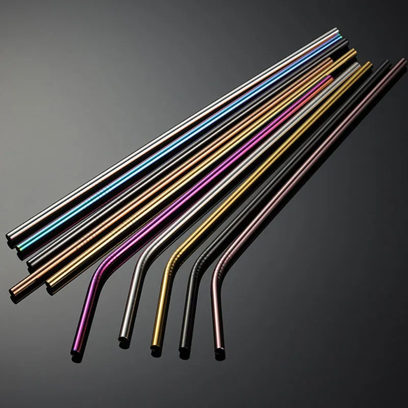 Eco-friendly Reusable Metal Drinking Straws 304 Stainless Steel Gold Straw Set with Brush For Cocktail Party Bar Accessory
Eco-friendly Reusable Metal Drinking Straws 304 Stainless Steel Gold Straw Set with Brush For Cocktail Party Bar Accessory