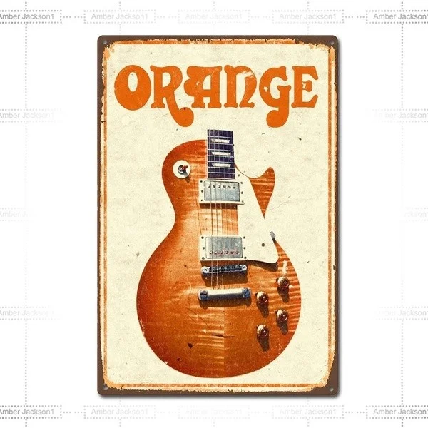 Old poster vintage orange amplifier guitar metal painting wall sign wall poster wall ladder wall decoration art collection, home
Old poster vintage orange amplifier guitar metal painting wall sign wall poster wall ladder wall decoration art collection, home