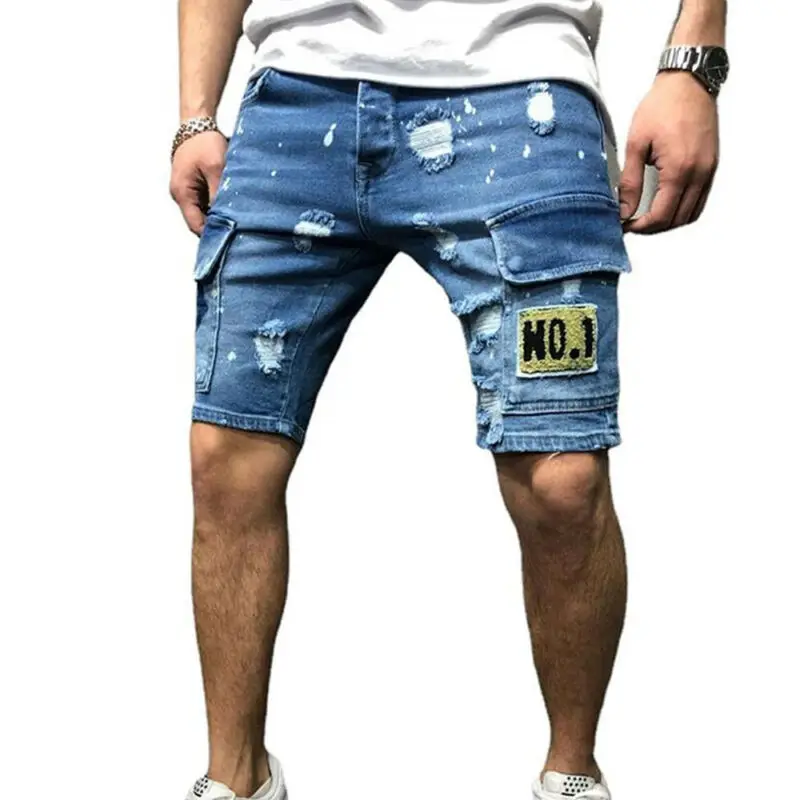 Men's Shorts Jeans 2021 Knee Length Trousers Short Pants Summer Denim Pants Beachwear Scratched Fashion Man's Clothes
Men's Shorts Jeans 2021 Knee Length Trousers Short Pants Summer Denim Pants Beachwear Scratched Fashion Man's Clothes