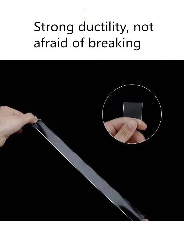 1M / 2M / 3M Nano magic tape double-sided tape transparent reusable waterproof tape can clean household
1M / 2M / 3M Nano magic tape double-sided tape transparent reusable waterproof tape can clean household