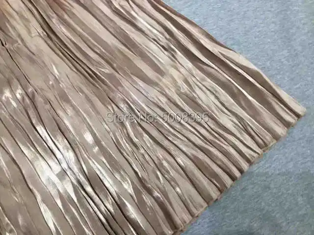 Gold METALLIC Pleated Midi Skirt Elaistc High Waist Fashion Elegant LONG Skirts New 2021 Woman HOT SALE
Gold METALLIC Pleated Midi Skirt Elaistc High Waist Fashion Elegant LONG Skirts New 2021 Woman HOT SALE