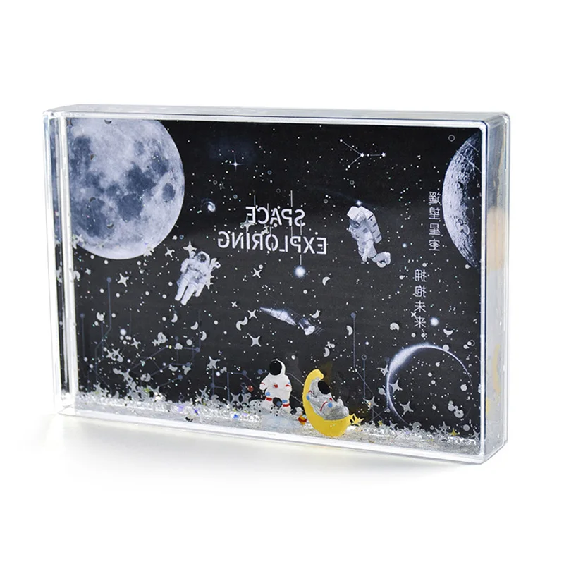 Astronaut Spaceman Desktop Photo Holder Quicksand Liquid Photo Frame Family Picture Display Snow Floating Glitter photo frame
Astronaut Spaceman Desktop Photo Holder Quicksand Liquid Photo Frame Family Picture Display Snow Floating Glitter photo frame