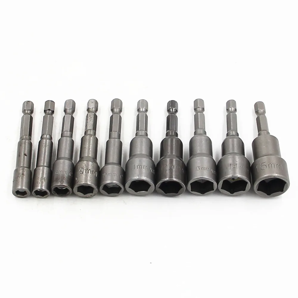 Free shipping 10pcs 6mm-15mm Hex Socket Sleeve Nozzles Magnetic Nut Driver Set Drill Bit Adapter Hex Power Tools
Free shipping 10pcs 6mm-15mm Hex Socket Sleeve Nozzles Magnetic Nut Driver Set Drill Bit Adapter Hex Power Tools