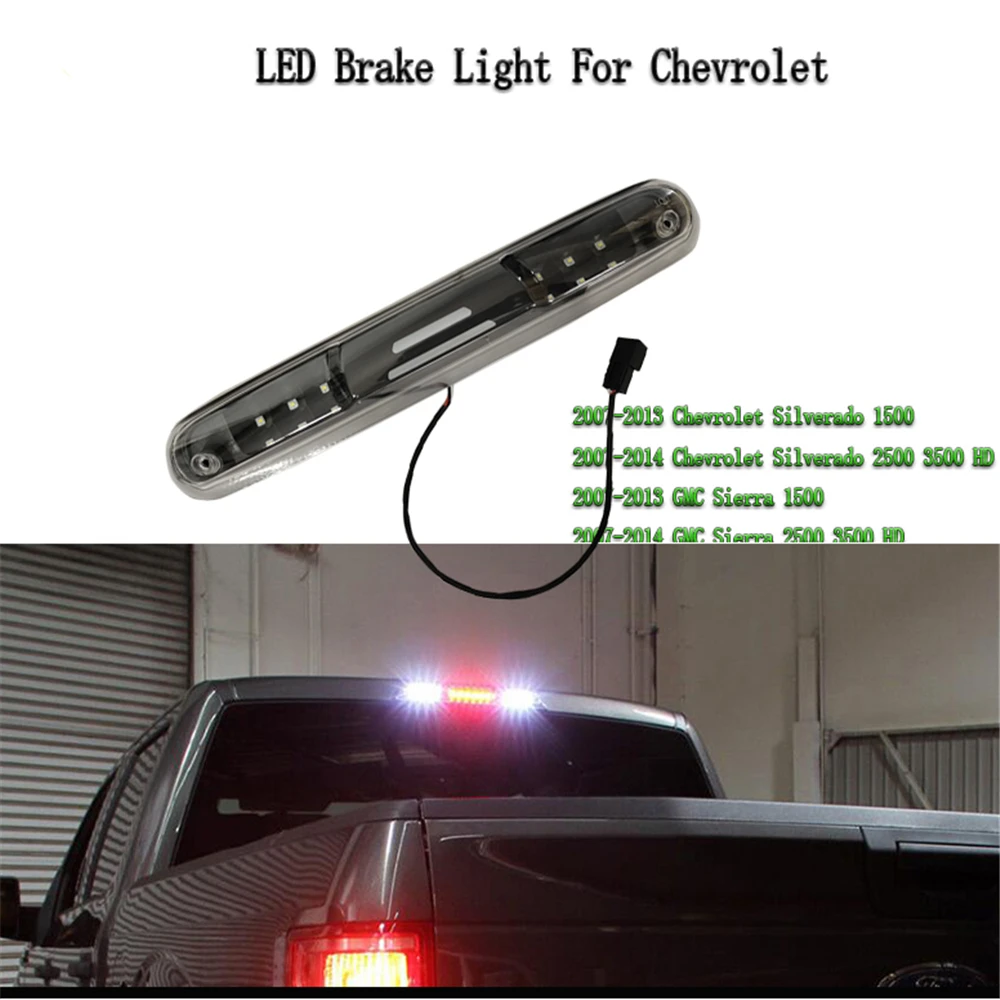 FOR Chevrolet Silverado Sierra 07-14 Thrid 3RD Tail Brake Light Cargo Lamp Black 12V
FOR Chevrolet Silverado Sierra 07-14 Thrid 3RD Tail Brake Light Cargo Lamp Black 12V
