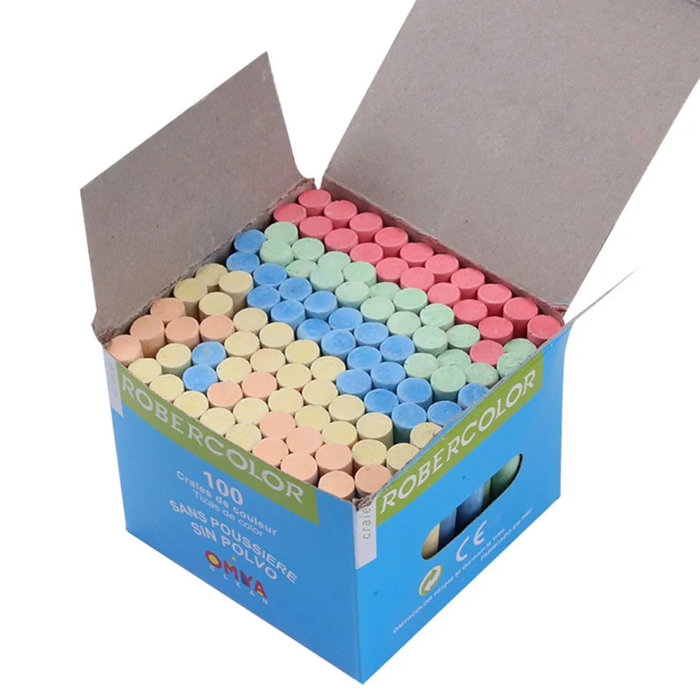 100Pcs Sidewalk Set Street Chalks 6 Bright Cheerful Colors Nontoxic Washable Hex Dust-free Chalks For Chalkboards Playground 
100Pcs Sidewalk Set Street Chalks 6 Bright Cheerful Colors Nontoxic Washable Hex Dust-free Chalks For Chalkboards Playground