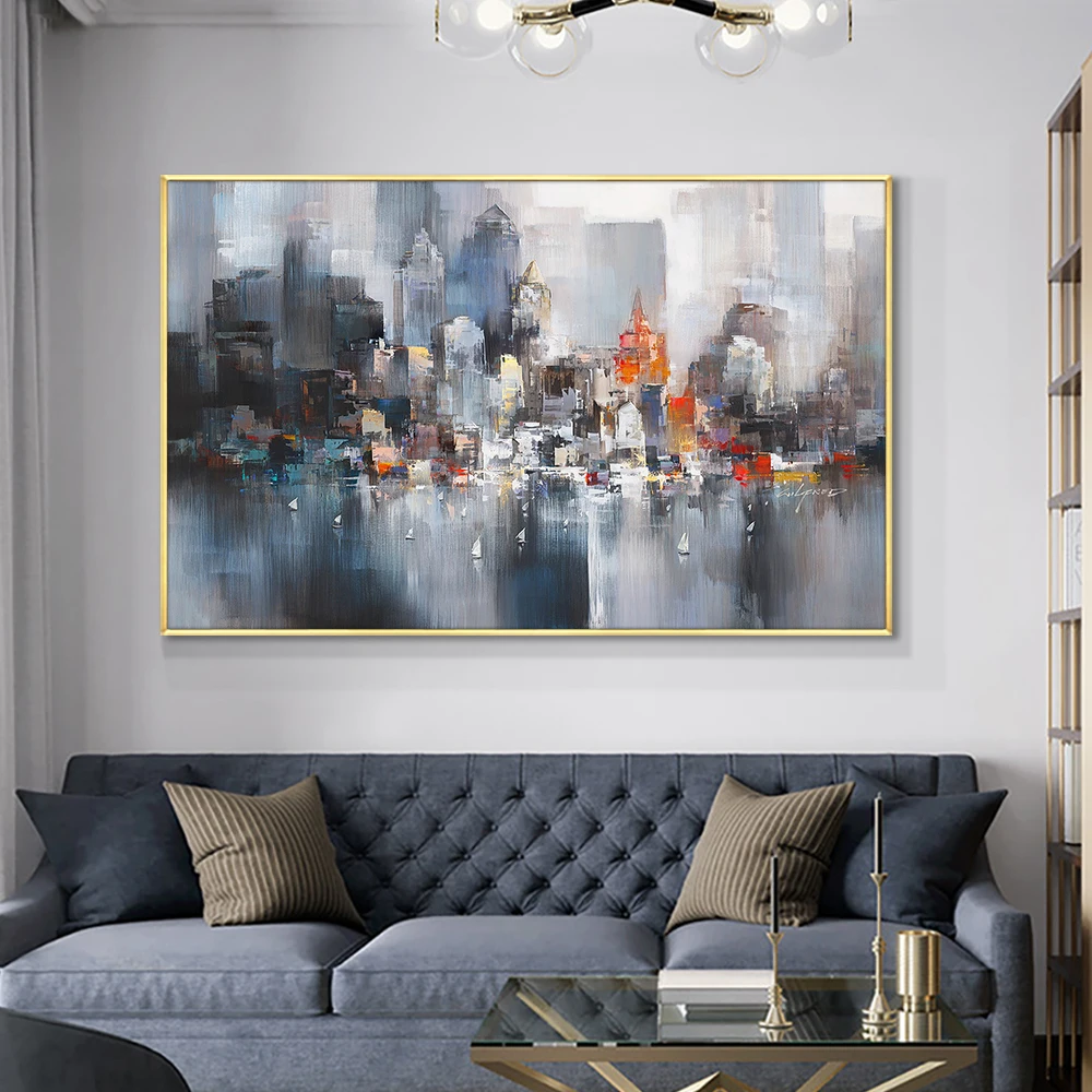 Handmade Oil Painting On Canvas Abstract City Buildings Hand Painted Wall Art Pictures Office Home Interior Decoration Paintings
Handmade Oil Painting On Canvas Abstract City Buildings Hand Painted Wall Art Pictures Office Home Interior Decoration Paintings