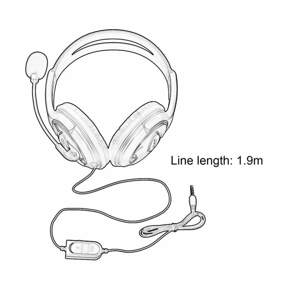 1.9M Wired Gaming Headphones Headset With Mic For PS4 Sony PlayStation 4 For PC Computer 3.5mm Game Headphone
1.9M Wired Gaming Headphones Headset With Mic For PS4 Sony PlayStation 4 For PC Computer 3.5mm Game Headphone