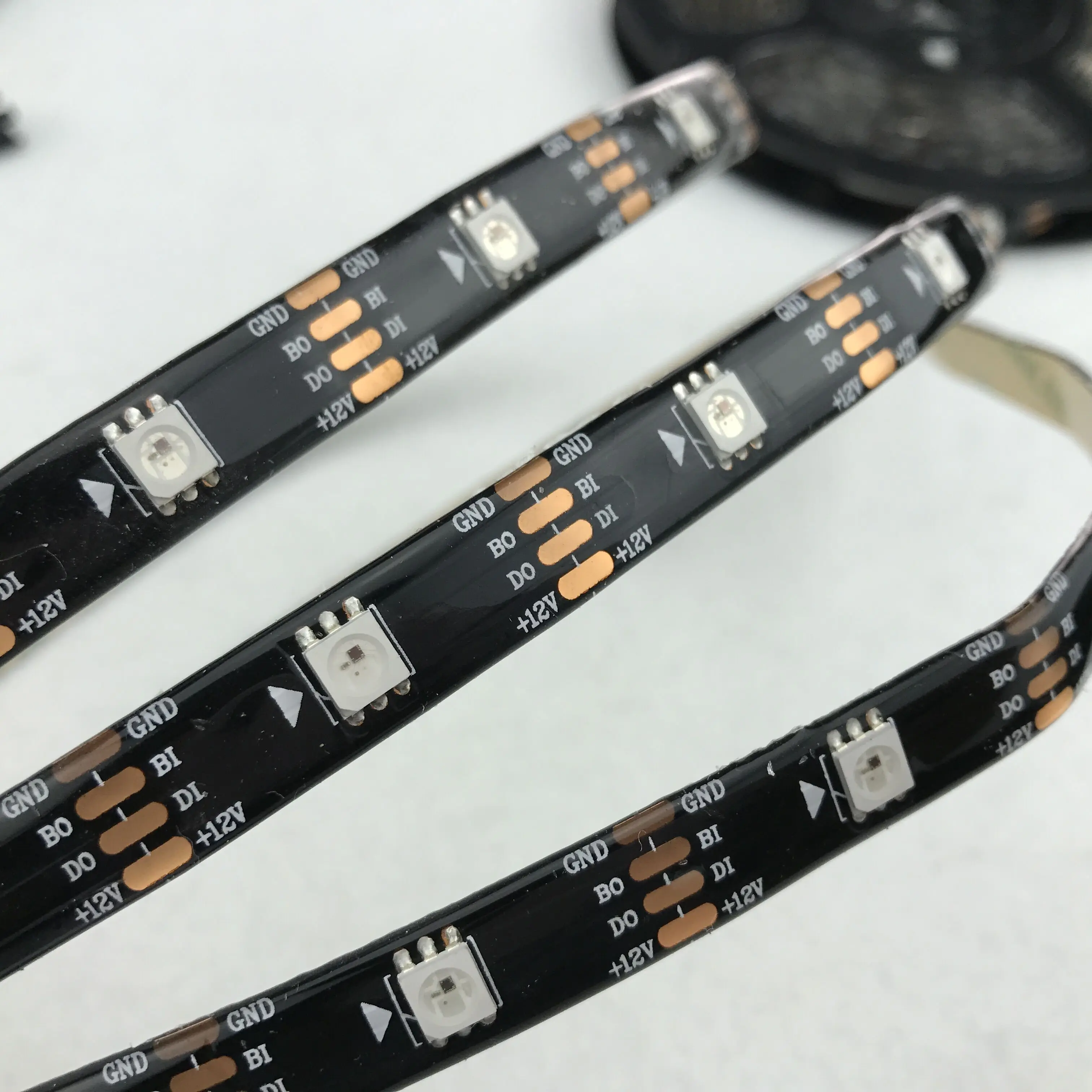 BLACK PCB 30leds/m SK6813 DC12V addressable full color RGB 5050 LED strip;5m/reel;waterproof in silicon coating;IP65
BLACK PCB 30leds/m SK6813 DC12V addressable full color RGB 5050 LED strip;5m/reel;waterproof in silicon coating;IP65