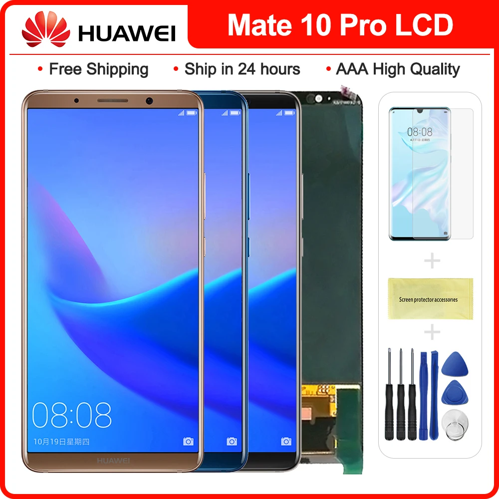 ЖК дисплей 6 0 дюйма для Huawei Mate 10 Pro экран с сенсорным дигитайзером замены дисплея