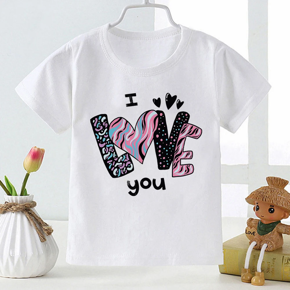 Я люблю тебя, эстетичная одежда с буквенным принтом для девочек, модная летняя новая модель, Детские топы для детей, Европейская футболка дл...
Я люблю тебя, эстетичная одежда с буквенным принтом для девочек, модная летняя новая модель, Детские топы для детей, Европейская футболка дл...