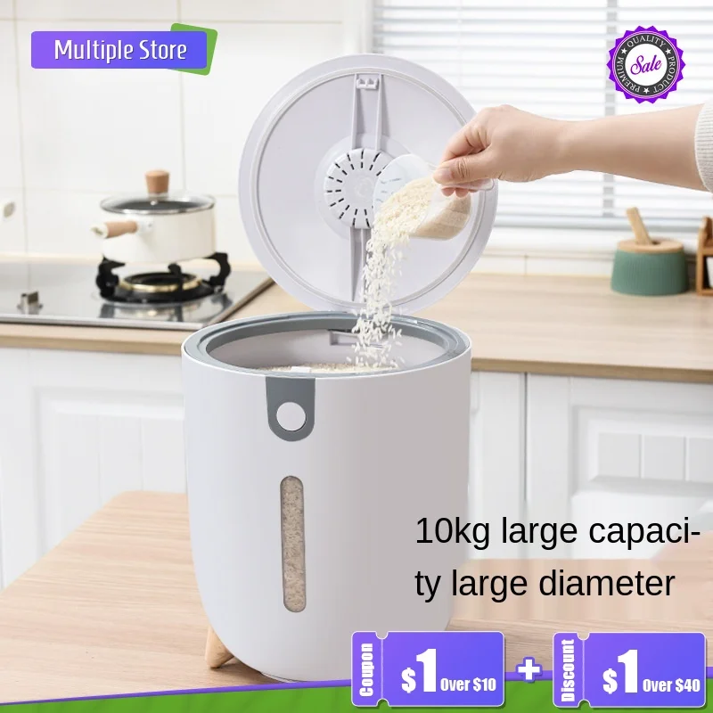 Kitchen Container 10L 20L Cereal Bucket Proof Insect Moisture Rice Cylinder Grain Sealed Jar Home Storage Pet Dog Food Store Box
Kitchen Container 10L 20L Cereal Bucket Proof Insect Moisture Rice Cylinder Grain Sealed Jar Home Storage Pet Dog Food Store Box