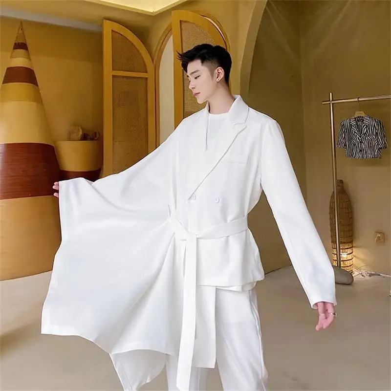 Осеннее модное мужское пальто, модный Асимметричный топ, Корейская версия, мужское Свободное пальто, пиджак для парикмахеров
Осеннее модное мужское пальто, модный Асимметричный топ, Корейская версия, мужское Свободное пальто, пиджак для парикмахеров