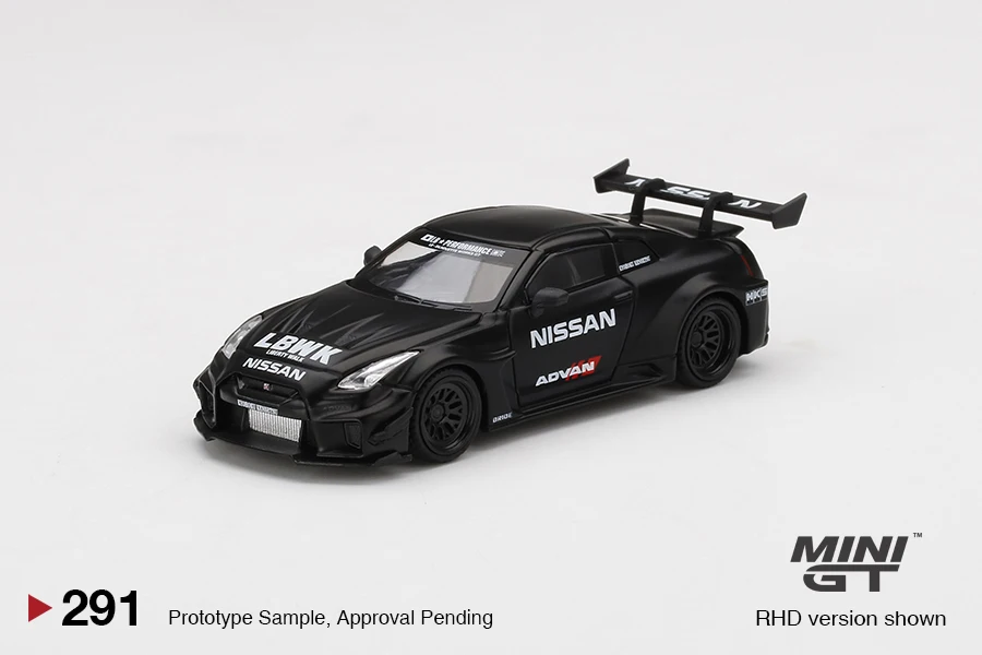 Мини GT 1:64 фунта-силуэт рабочий GT NISSAN 35GT-RR Ver.2 матовый черный LBWK MGT00291-R
Мини GT 1:64 фунта-силуэт рабочий GT NISSAN 35GT-RR Ver.2 матовый черный LBWK MGT00291-R