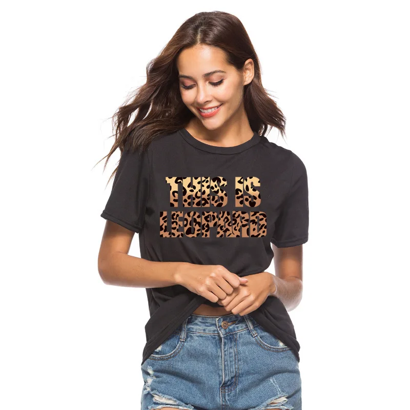 Летняя женская черная футболка с коротким рукавом, повседневные Модные уличные топы, футболки
Летняя женская черная футболка с коротким рукавом, повседневные Модные уличные топы, футболки