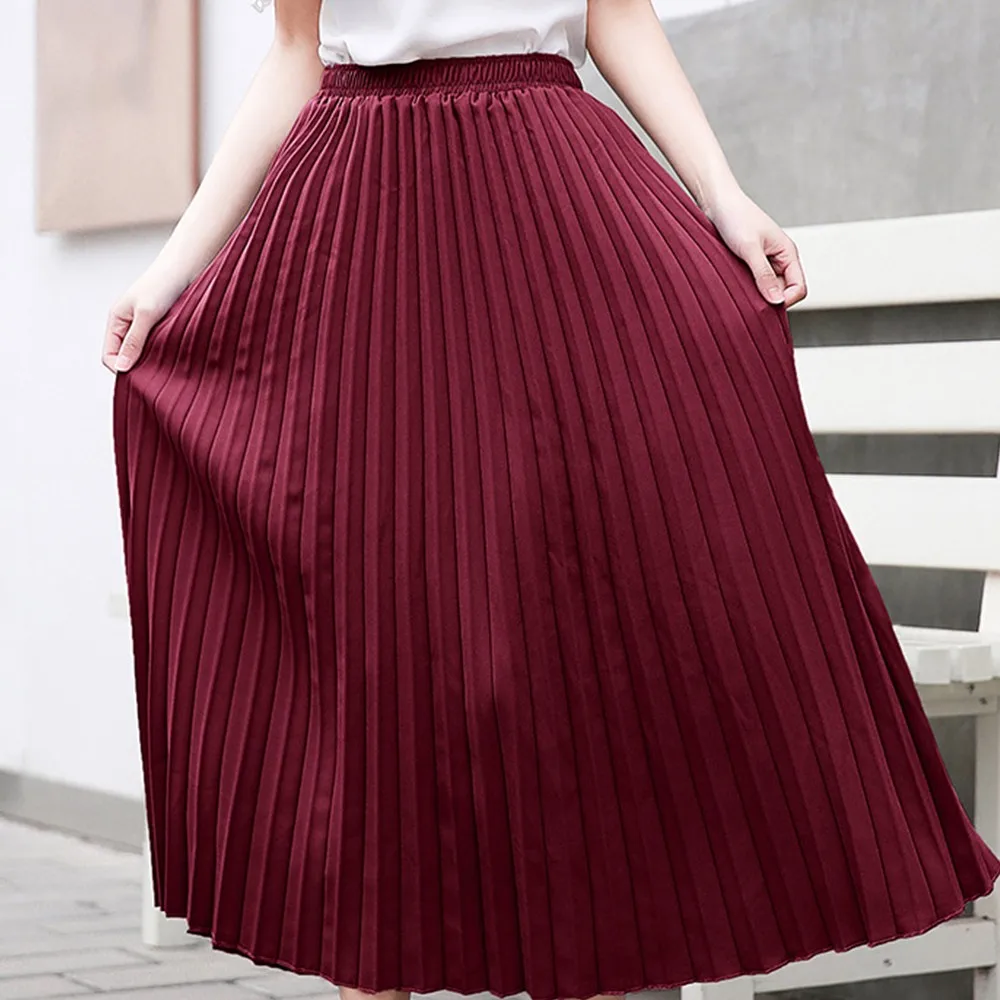 Fall Winter Solid skirt Women All-match Vintage Pleated Long Skirt Korean Fashion Casual Loose Elastic High Waist Long Skirt
Fall Winter Solid skirt Women All-match Vintage Pleated Long Skirt Korean Fashion Casual Loose Elastic High Waist Long Skirt