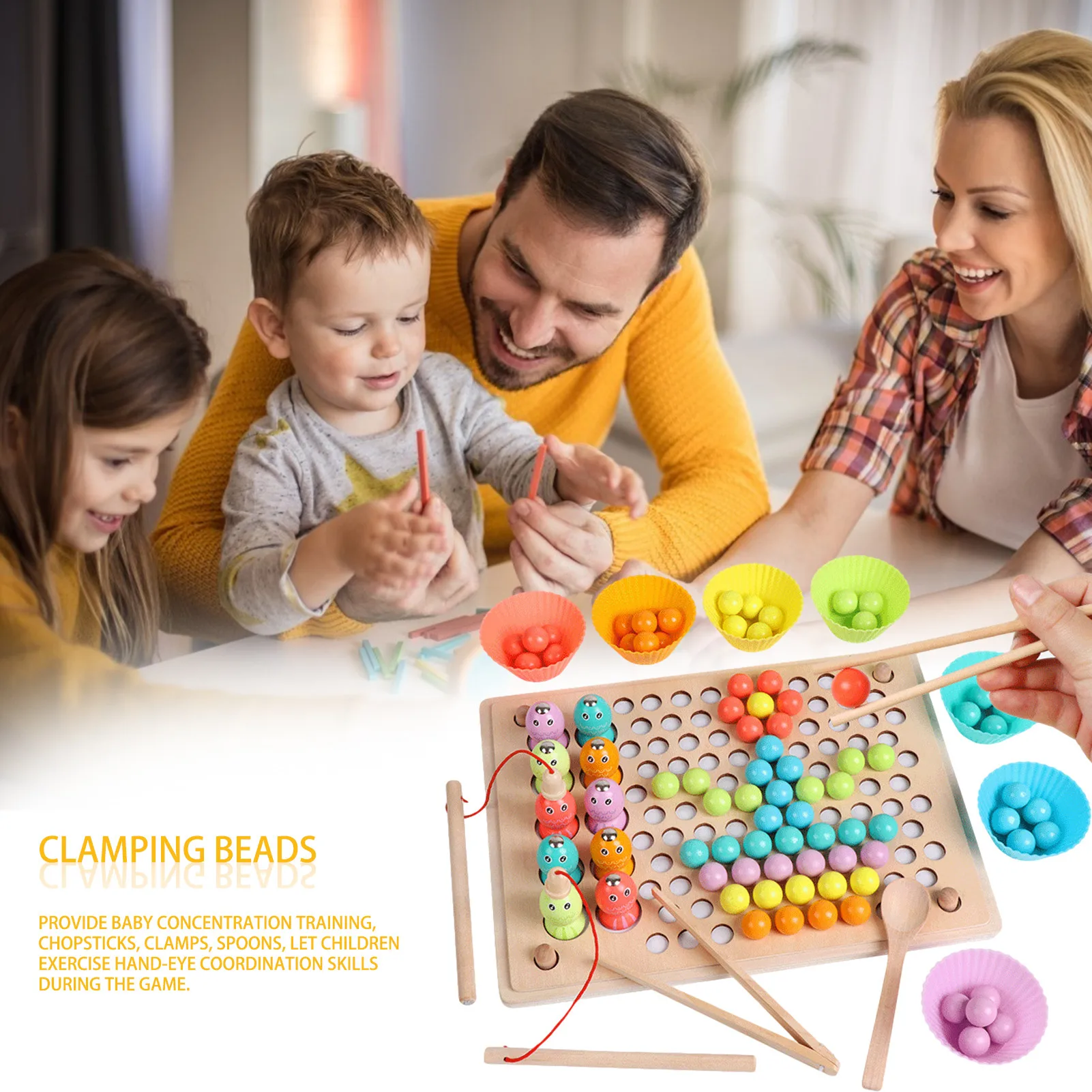 Wooden Toys Fishing Game Clip Beads Game Matching Game Toy Set Sports And Leisure Toys Suitable For Multiplayer Games
Wooden Toys Fishing Game Clip Beads Game Matching Game Toy Set Sports And Leisure Toys Suitable For Multiplayer Games