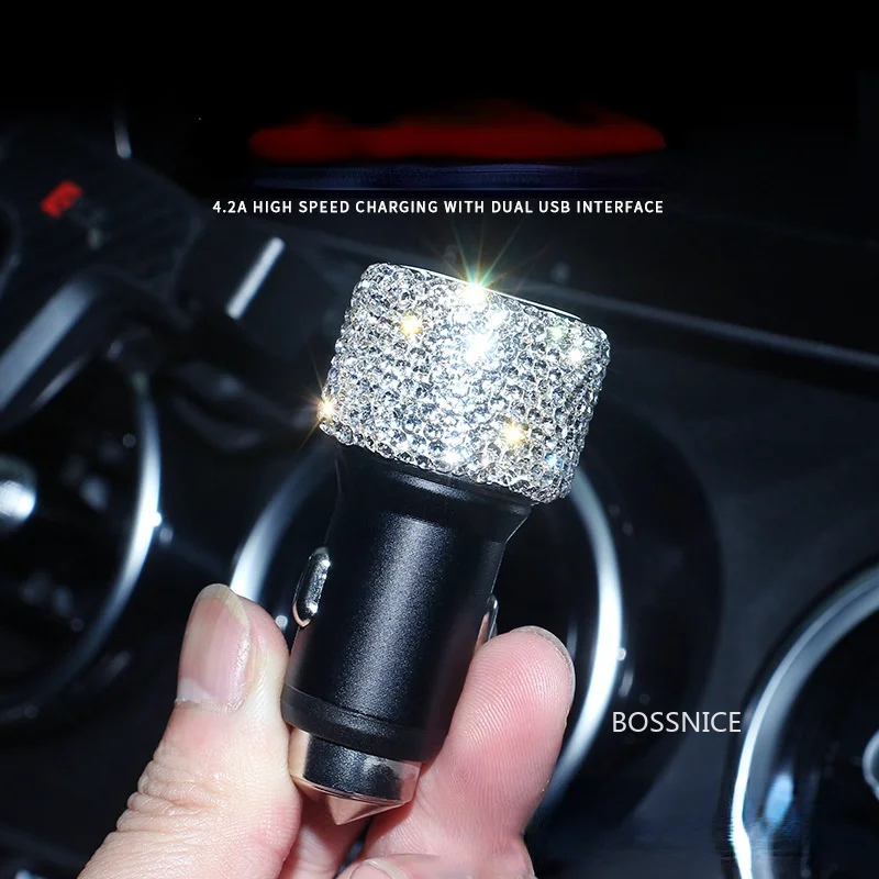 1Pcs New Universal Car Charger Car Usb Cigarette Lighter Car Charger with DIY Crystal Diamond Type 2021
1Pcs New Universal Car Charger Car Usb Cigarette Lighter Car Charger with DIY Crystal Diamond Type 2021