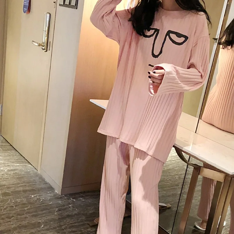 Tonngirls Srping Print Women Nightwear Pajama Set Plus Size Sweet Loose Adies Night Suit Long Sleeve O Neck Homewear Lounge Wear
Tonngirls Srping Print Women Nightwear Pajama Set Plus Size Sweet Loose Adies Night Suit Long Sleeve O Neck Homewear Lounge Wear