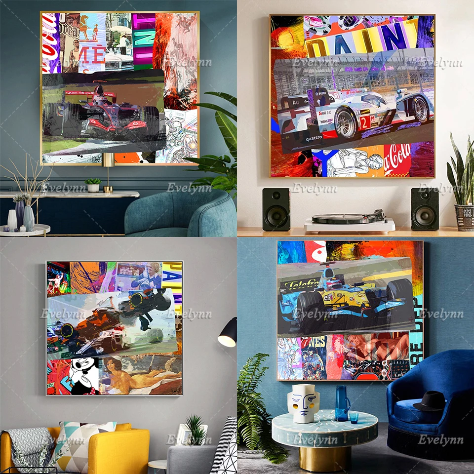 F1 Formula One Racing Car Graffiti Oil Painting On Canvas Wall Art Posters And Prints Collage Automobile Race Pictures For Home
F1 Formula One Racing Car Graffiti Oil Painting On Canvas Wall Art Posters And Prints Collage Automobile Race Pictures For Home