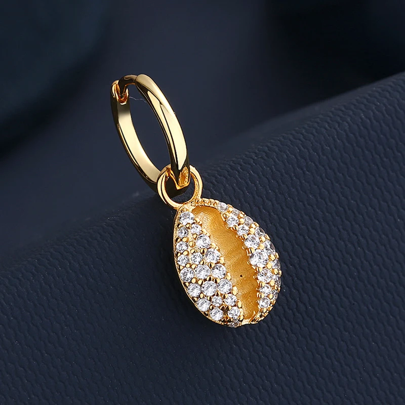 S925 Sterling Silver Golden Yellow Shell Earrings Women's Fashion Simple And Popular Single Fine Jewelry Luxury Holiday Gift
S925 Sterling Silver Golden Yellow Shell Earrings Women's Fashion Simple And Popular Single Fine Jewelry Luxury Holiday Gift