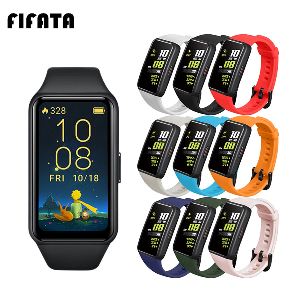 Силиконовый спортивный ремешок FIFATA для Huawei Honor Band 6, умный Браслет, Цветной силиконовый браслет для Honor Band 6, ремешок
Силиконовый спортивный ремешок FIFATA для Huawei Honor Band 6, умный Браслет, Цветной силиконовый браслет для Honor Band 6, ремешок