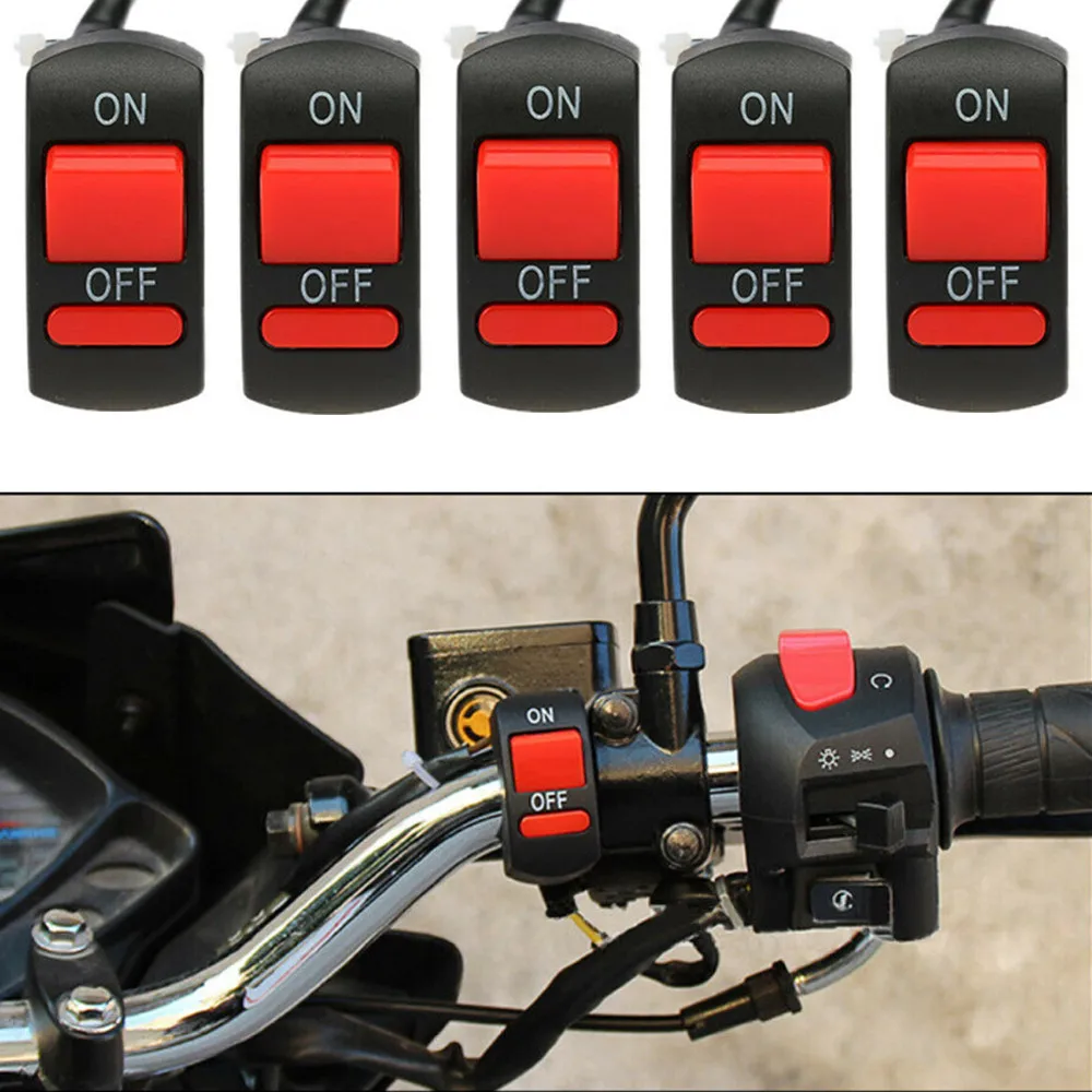 5pcs 22mm Universal Motorcycle Handlebar Flameout Switch Connector ON OFF Moto Light Switch Button Scooter Motorbike Acessories
5pcs 22mm Universal Motorcycle Handlebar Flameout Switch Connector ON OFF Moto Light Switch Button Scooter Motorbike Acessories