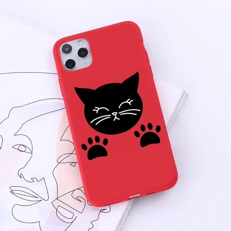 Cute cat scratching Phone Case Red Candy Color for iPhone 6 7 8 11 12 s mini pro X XS XR MAX Plus
Cute cat scratching Phone Case Red Candy Color for iPhone 6 7 8 11 12 s mini pro X XS XR MAX Plus