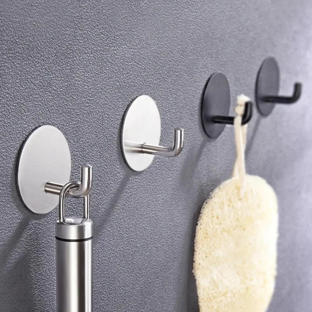 Bathroom Stainless Steel Hook Stable Punch-free Self-adhesive Home Wall Mounted Coat Hanger Clothes Hook Accessories Supplies
Bathroom Stainless Steel Hook Stable Punch-free Self-adhesive Home Wall Mounted Coat Hanger Clothes Hook Accessories Supplies