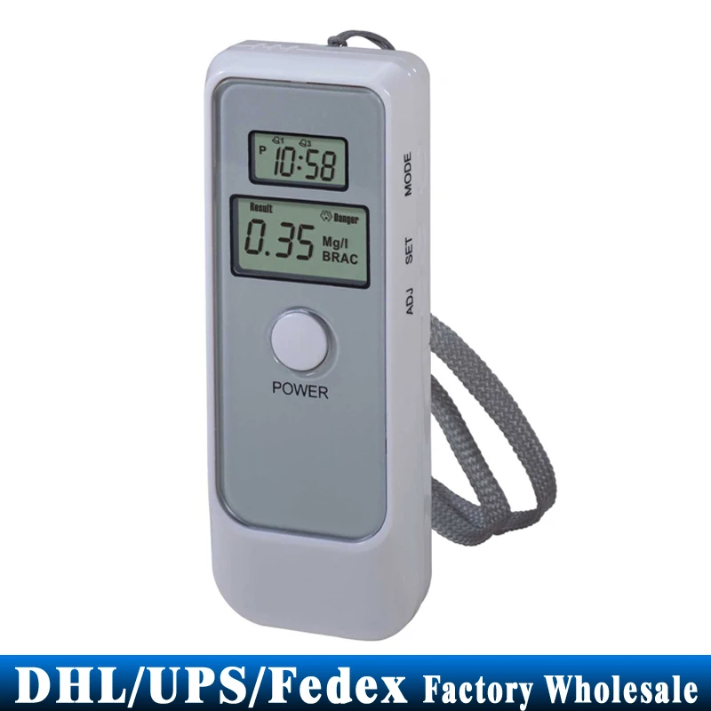 100Pcs/Lot Dual Digital LCD Display Backlight Blood Alcohol Breath Tester Breathalyzer Detector Test Testing
100Pcs/Lot Dual Digital LCD Display Backlight Blood Alcohol Breath Tester Breathalyzer Detector Test Testing