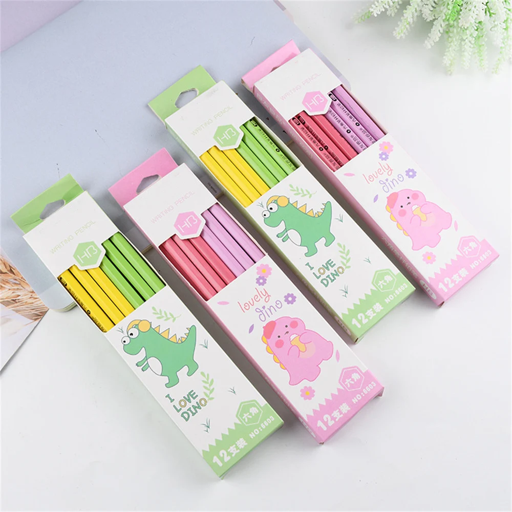 12pcs/box Hexagon Pencils with Erasers HB Lead Painting Drawing Pencil Kawaii Stationery Gift for Kids School Writing Supplies
12pcs/box Hexagon Pencils with Erasers HB Lead Painting Drawing Pencil Kawaii Stationery Gift for Kids School Writing Supplies