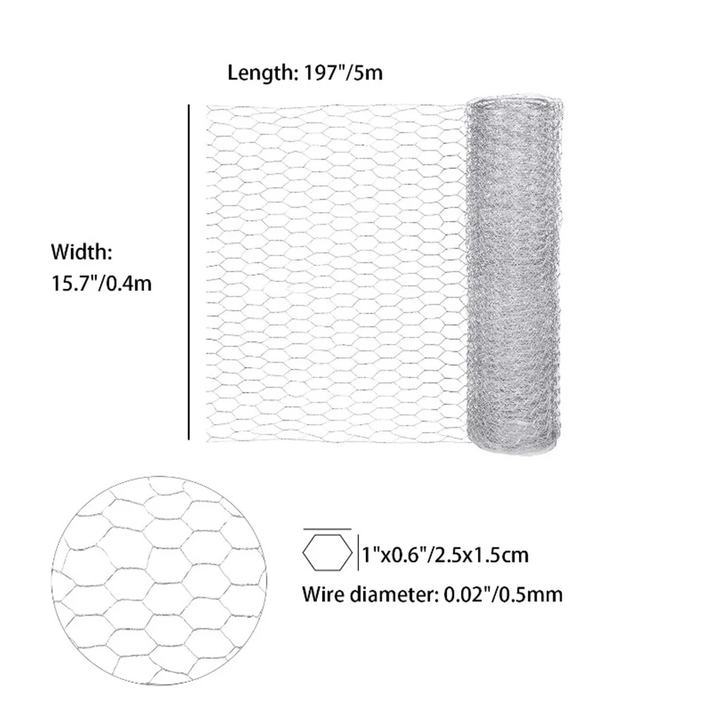 Lightweight Sturdy Plants Chicken Fence Yard Galvanized Hexagonal Wire Netting Vegetables DIY Outdoor Garden Home Decor Craft
Lightweight Sturdy Plants Chicken Fence Yard Galvanized Hexagonal Wire Netting Vegetables DIY Outdoor Garden Home Decor Craft