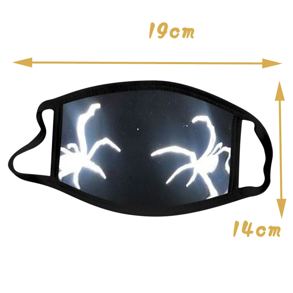 Adults Unisex Personality Spider Shape Print Reflective Face Mask Outdoor Anti-Dust Reusable Protection Cotton Mouth Mask
Adults Unisex Personality Spider Shape Print Reflective Face Mask Outdoor Anti-Dust Reusable Protection Cotton Mouth Mask