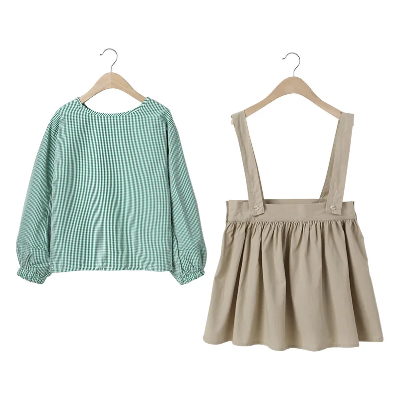 Solid Pullover Spring Summer Children's Clothes Set Baby Girls Blouse+ Dress 2pcs/Set Kids Costume Teenage Girl Clothing High Qu
Solid Pullover Spring Summer Children's Clothes Set Baby Girls Blouse+ Dress 2pcs/Set Kids Costume Teenage Girl Clothing High Qu