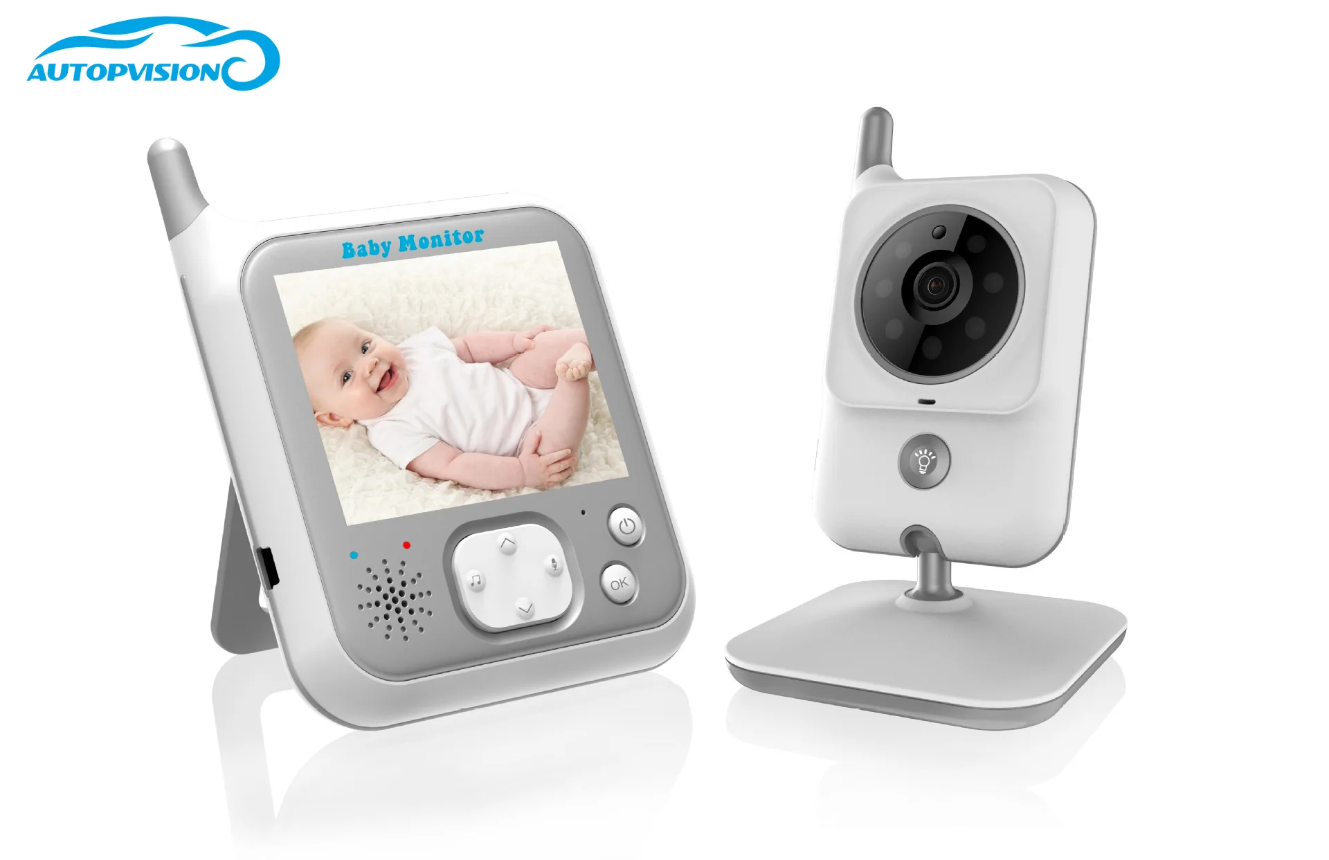 Baby Monitor with Remote Camera and Screen, Infrared Night Vision 160ft / 50m indoor Wireless baby crying baby room 
Baby Monitor with Remote Camera and Screen, Infrared Night Vision 160ft / 50m indoor Wireless baby crying baby room