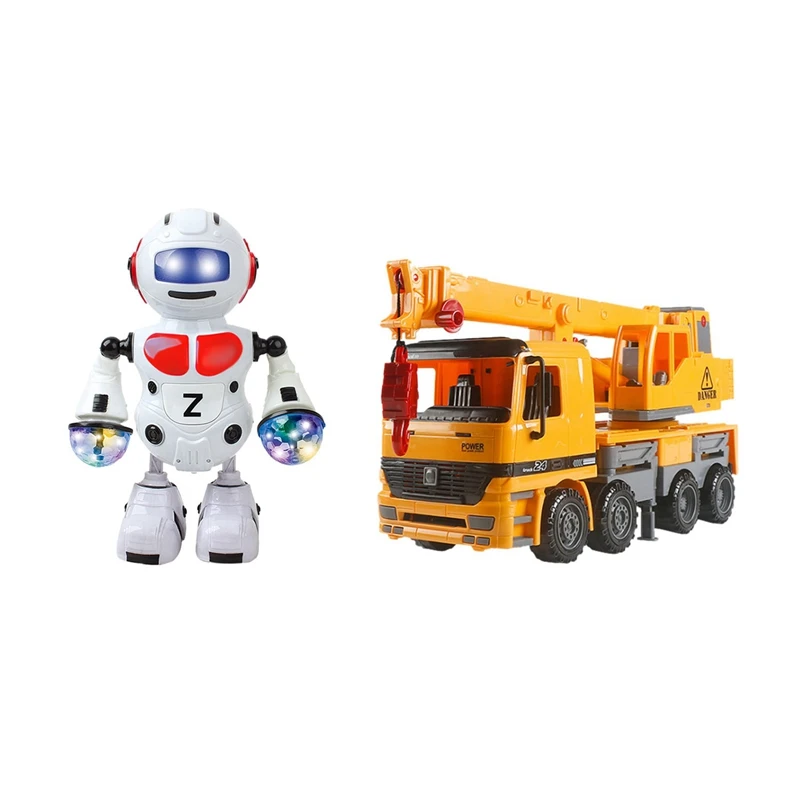 Friction Powered Crane Truck Vehicle Toy Construction Toy & Singing And Dancing Robot Toys Xmas Gifts
Friction Powered Crane Truck Vehicle Toy Construction Toy & Singing And Dancing Robot Toys Xmas Gifts