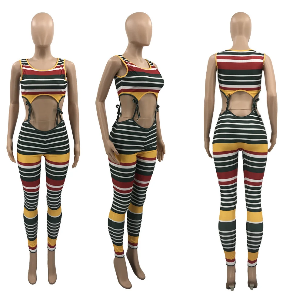 Fitness Ribbed Knitted Tracksuit Summer Casual Stripe Spaghetti Strap Tank Tops Legging Sweatpants Outfit Joggers Two Piece Sets
Fitness Ribbed Knitted Tracksuit Summer Casual Stripe Spaghetti Strap Tank Tops Legging Sweatpants Outfit Joggers Two Piece Sets