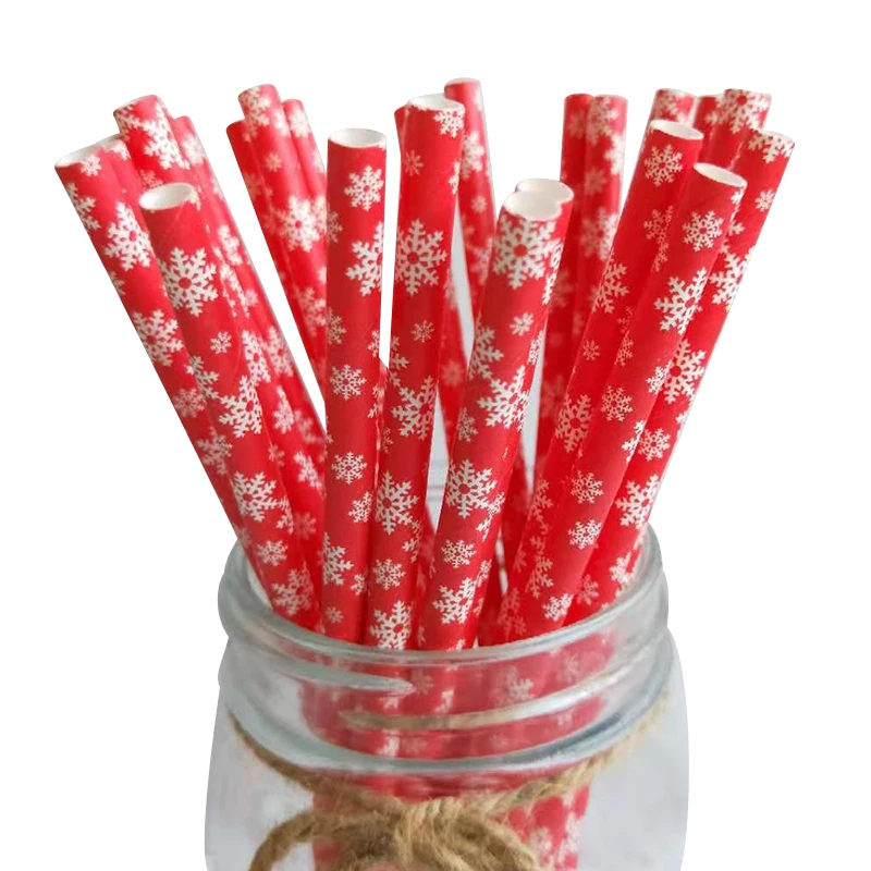 25pcs Christmas Paper Straws Snowflake Straws 2022 Christmas and New Year Part Party Disposable Degradable Straws
25pcs Christmas Paper Straws Snowflake Straws 2022 Christmas and New Year Part Party Disposable Degradable Straws
