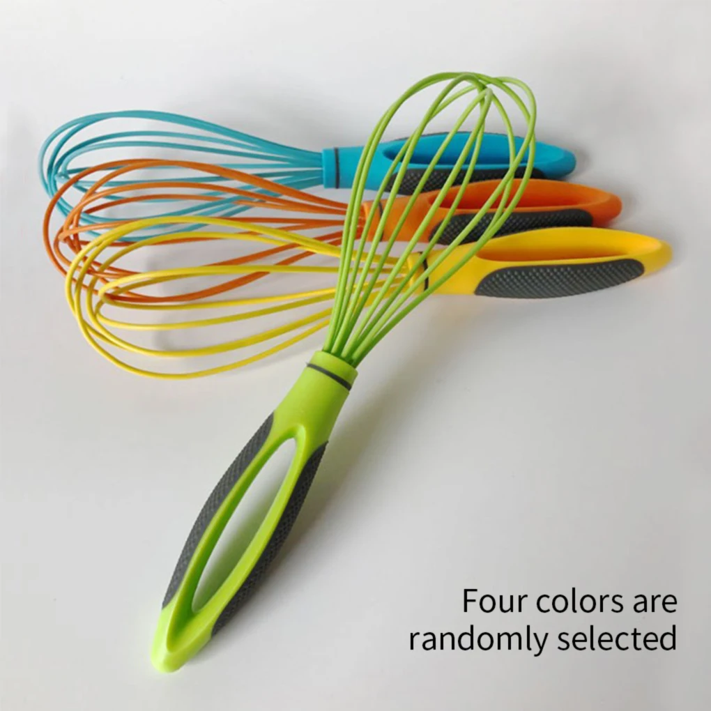 Egg Beater Silicone Manual Whisk Baking Dough Mixer Blender Milk Frother Kitchen Utensil Random Color
Egg Beater Silicone Manual Whisk Baking Dough Mixer Blender Milk Frother Kitchen Utensil Random Color