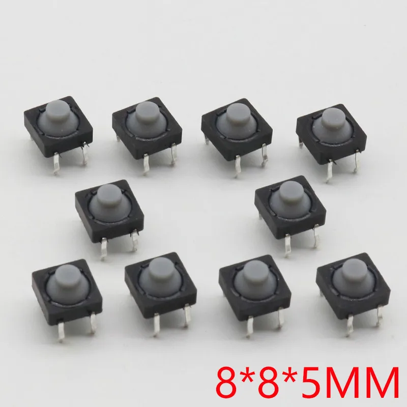 20pcs/lot 8x8x5MM 4PIN G77 Conductive Silicone Soundless Tactile Tact Push Button Micro Switch Self-reset Free Shipping
20pcs/lot 8x8x5MM 4PIN G77 Conductive Silicone Soundless Tactile Tact Push Button Micro Switch Self-reset Free Shipping