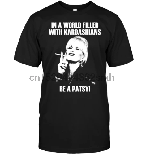 В мире заполненная кардашьянами Be A Patsy черная футболка Stone|Мужские футболки| |