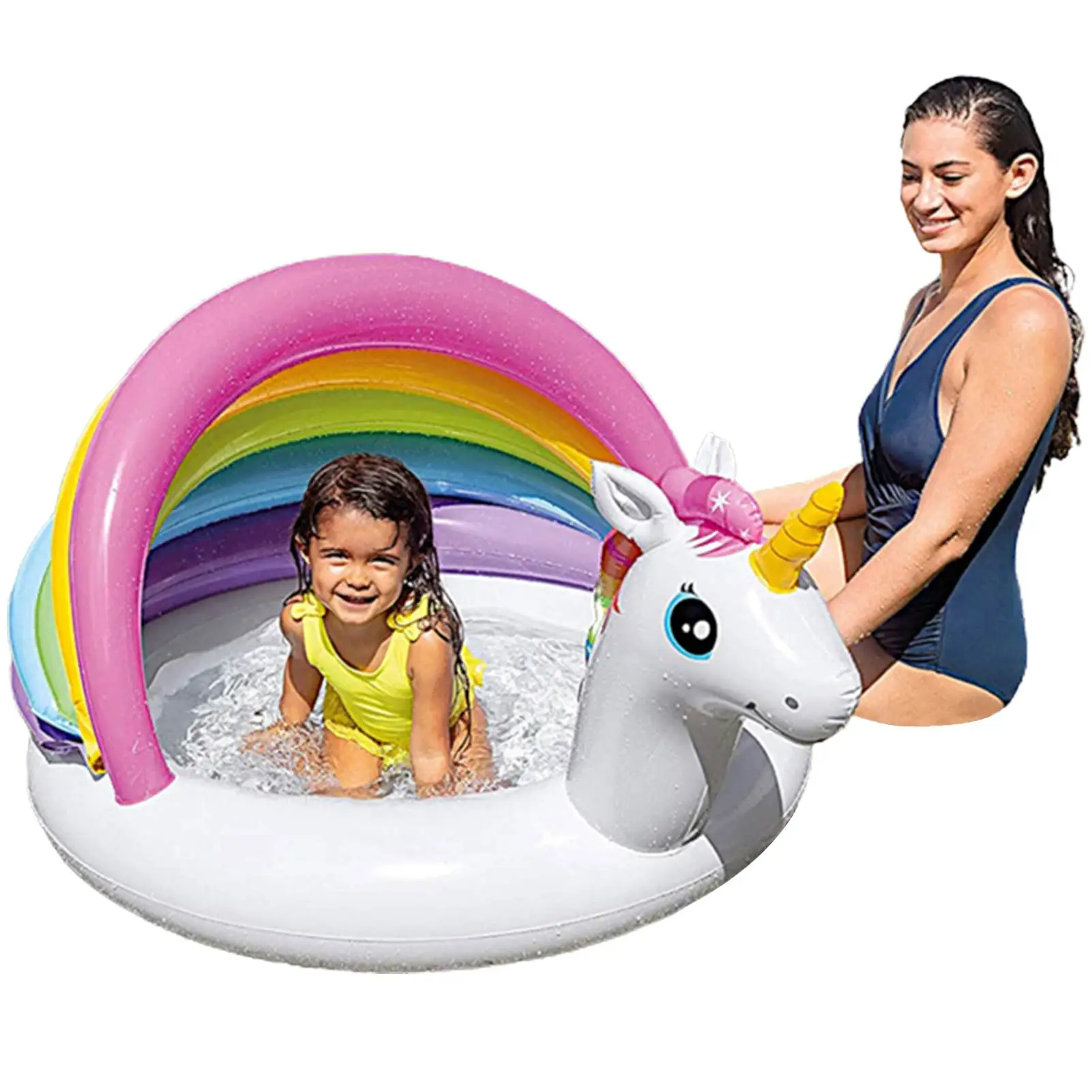 High Quality PVC Unicorn Shade Baby Inflatable Swimming Pool Awning Paddling Pool
High Quality PVC Unicorn Shade Baby Inflatable Swimming Pool Awning Paddling Pool