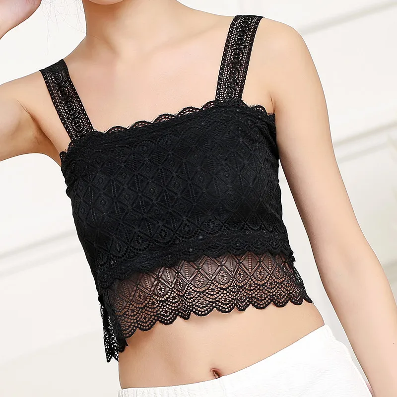 Sexy Lace Women Camisoles Wide Strap Students Girls Tanks Tops Strapless Hollow Out Sleeveless Ladies Vest M L XL
Sexy Lace Women Camisoles Wide Strap Students Girls Tanks Tops Strapless Hollow Out Sleeveless Ladies Vest M L XL