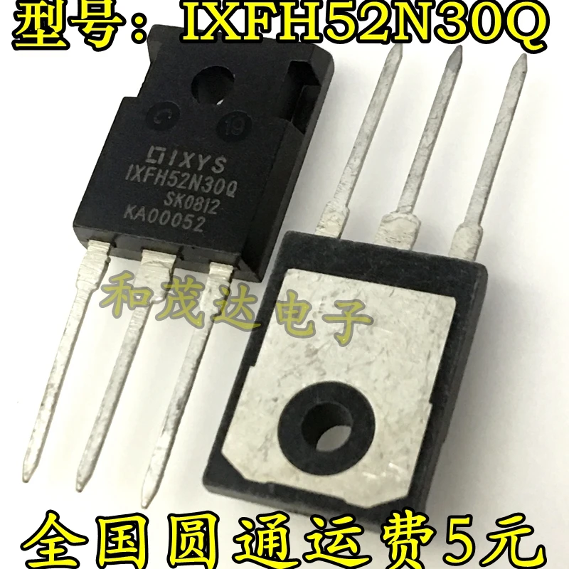 5 шт./лот новый оригинальный IXFH52N30Q 300V52A TO 247|Компоненты предохранителей| |
